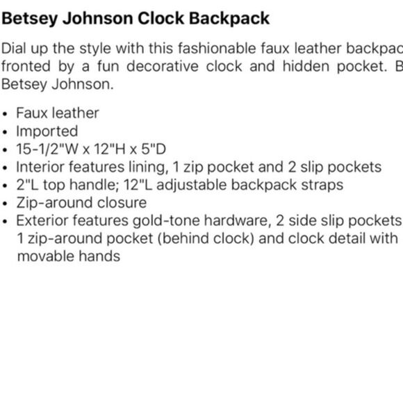 ?LAST ONE L?Betsey Johnson Backpack ? main image 5